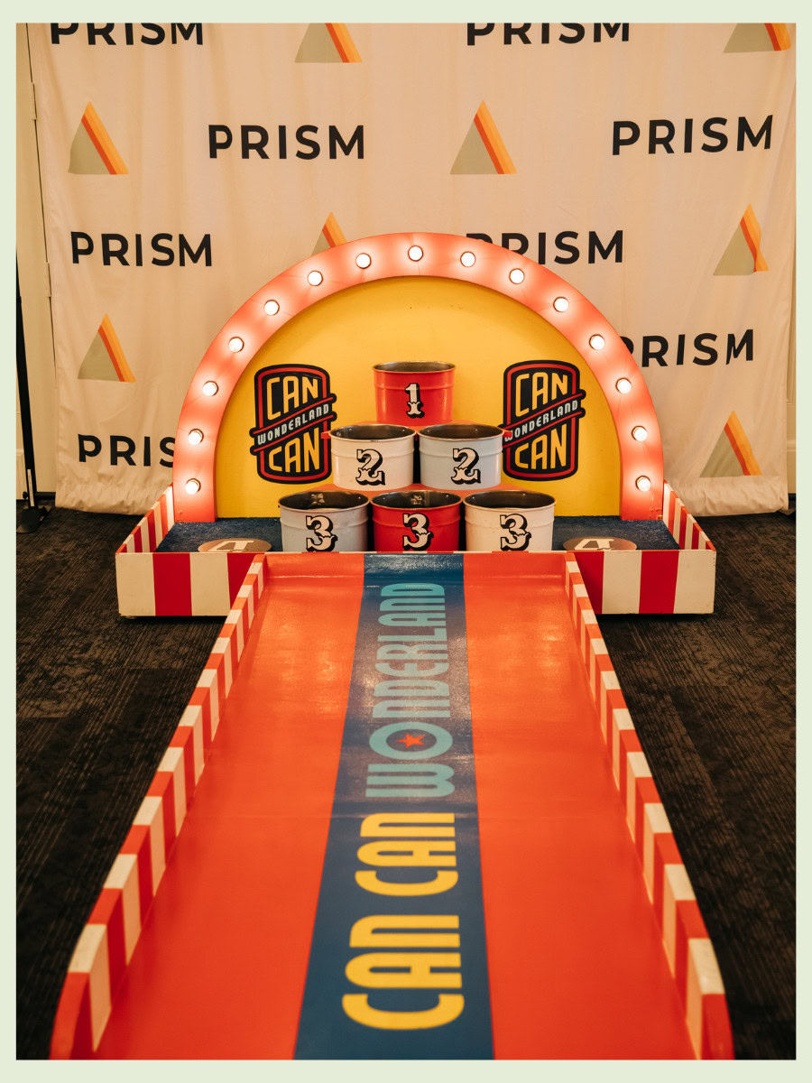 a mini-golf game mixed with skiball from the business Can Can Wonderland